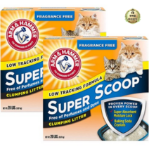 라이브잇 암앤해머 고양이 슈퍼스쿠프 클럼핑 언센티드 리터 무향, 30개, 9.07kg