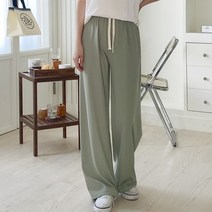 폴리 스판 와이드 밴딩 여자 데일리 팬츠 5컬러