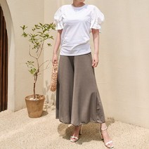 클로젯나인 아이스 A라인 통팬츠 gray