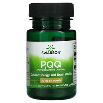 스완슨 PQQ 20mg 베지캡슐 30정, 6병