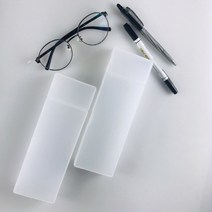 투명필통 반투명 플라스틱 대학생 펜슬케이스, 대