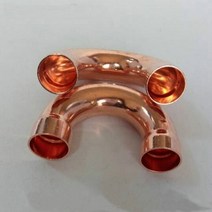 선홈통 PVC 알루미늄 32mm 에어컨 냉동 피팅용 두꺼운 구리 U-엘보 180 도 소켓이 있는 용접 파이프 조인트, 01 32 x 1.1 x 98  mm