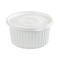 쿡앤락 신형 원형탕220파이(대) 백색 DS-366 50개, 1개