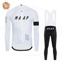 겨울자전거복장 빕숏 라이딩옷 MAAP-겨울 사이클링 저지 세트 보온 플리스 레이싱 자전거 의류 산악 유니