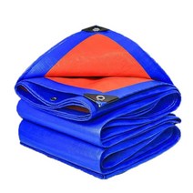 애완 동물 지붕 그늘 천 tarp for garden plant shed boat truck car shade awning, 블루 오렌지, 2x2m
