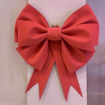 DIY 대형 리본 대왕 인간 화환 프로포즈 선물 베이비샤워 웨딩카 신부대기실 꾸미기, 레드 스몰( 45cmx60cm)