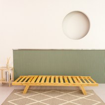 올플로어 헤베아 고무나무 소파 베드 프레임