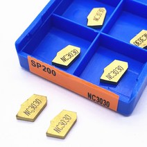 터닝가공 인서트 팁 10pcs sp200 nc3020nc3030pc9030 sp300 nc3020nc3030pc9030 sp400 nc3020nc3030pc9030 그루빙 터닝, nc3020