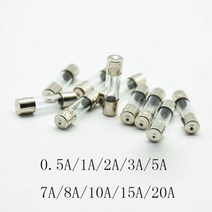 5x20mm 빠른 퀵 블로우 유리관 퓨즈 모듬 키트 20 개 유리 0.5A 1A 2A 3A 5A 7A 8A 10A 15A 20A/250V 5*20mm, 07 3A