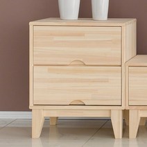 로쏘 [로쏘]린 편백나무 협탁 거실장 2단, 색상_원목