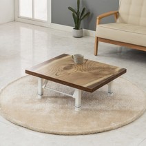 밥상 접이식밥상 750*600 보조테이블 1인 2인 밥상 상, 리치보조테이블-마블화이트