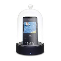 Jam Jar 휴대용 스피커 - 유리 벨 병에 있는 무선 360도 크리스탈 클리어 사운드가 블루투스 쉽게 음악을 재생하고 전화를 받을 수 있습니다