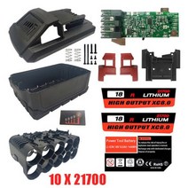 마키타배터리 10X21700 리튬 이온 배터리 플라스틱 케이스 스티커 PCB 충전 보호 회로 기판 상자 밀워키 M18 18V, [01] BOXPCB 8Ah Sticker