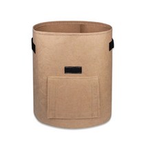 소형 가정용 미니 조립식 비닐하우스 텃밭가꾸기 미니온실 식물 성장 가방 농장 집, 갈색, 10갤런(35x40hcm)