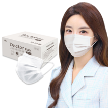 닥터 피앤케이 일회용 덴탈마스크 대형, 화이트, 1개, 100매