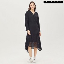 시슬리 레이스 펀칭 레이어드 원피스 SAOP01111 BK