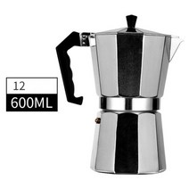 Moka Pot 이탈리아 커피 머신 에스프레소 알루미늄 게이저 커피 메이커 주전자 라떼 스토브 클래식 커피 바리 스타 액세서리 600ml