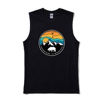 여름 그래픽 오버핏 민소매티셔츠﻿ ﻿2. ADVENTURE IS MOUNTAIN