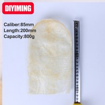 소시지케이싱튜브 소시지필러 소세지껍질 3 개 소시지 케이싱 스터 퍼너비 134mm 직경 85mm 길이 200mm 살삼 포장 홈 DIY 빅햄 셸 커버, 단일옵션