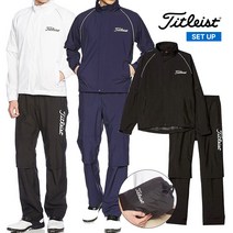 타이틀리스트 골프 우비 비옷 레인코트 레인슈트 상하세트 TSMR1592, XXL, 블랙