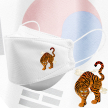 인쇄마스크 십이지신 12지신동물마스크 25매 모델명 pax_93 KF94 커스텀 3D입체형