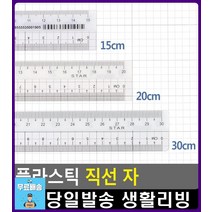 이중 표시 플라스틱 소재 다용도 직선자 수업준비물 리빙용품 사무용품점 오피스용품 센치자 플라스틱자, 1개, 30cm