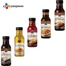 전문점 특제소스!! CJ백설 소스류 돈까스 스테이크 데리야끼 머스타드 칠리소스, 1개, 돈카츠소스315g