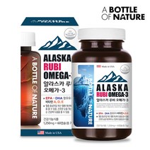 어바틀 알래스카 루비 오메가3(1 250mg x 60캡슐) 대용량 미국 직수입 알라스카 명태 추출 오메가3