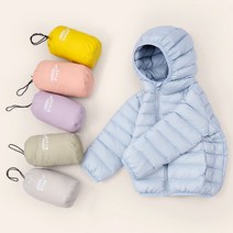 당일발송 레드호호 남여공용 겨울오리솜털 후드경량패딩 키즈패딩 주니어패딩