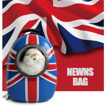 우주선 백팩 반려동물 이동용 가방, 그래픽영국