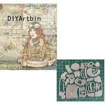 Steampunk- 금속 절단 다이 컷 DIY 스크랩북 종이 공예 수제 앨범 카드 펀치 아트 만들기, [15] A 1301