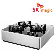 SK매직 3구 스탠드식 가스 쿡탑 레인지 건전지식 GRABA301D, LNG, GRA-BA301D(전지식)스탠드식