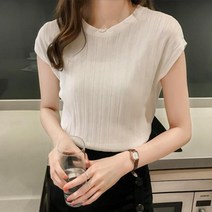 쿨 캡소매 나시티 HH-D37 쿨 캡소매 여자민소매