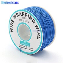 280m 30AWG 포장 와이어 주석 도금 구리 B-30-1000 케이블 브레드 보드 점퍼 절연 전자 도체 커넥터, [04] 파란