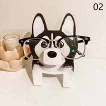 동물 안경 랙 귀여운 3D 나무 조각 선글라스 디스플레이 선반 쇼 스탠드 쥬얼리 홀더 쇼케이스 1 개, 한개옵션1, 08 dog 2