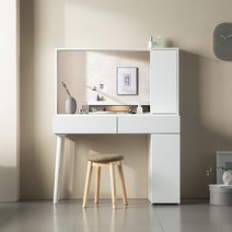 [KT알파쇼핑]특급배송 파로마 멜로워 수납 서랍화장대 (착불), 화이트