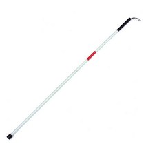 네발 노인 의료용 반사판 테이프가 있는 125cm 접이식 블라인드 가이드 스틱 시각 효도선물 목발 지팡이, 01 White