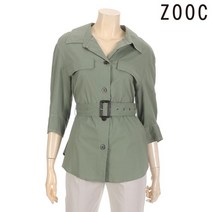 주크 포켓 벨티드 블라우스 Z193MSC002 GN