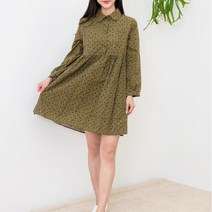 착용감 좋은 러블리 여자 미니 플라워 원피스 20대