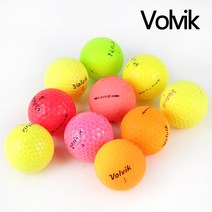 볼빅 컬러 로스트볼 골프공 A-등급 10알 세트, A- 컬러 로스트볼 10알