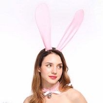 PARTYPANG 할로윈파티 분장소품 머리띠 모자 T25_DO정품 리얼 토끼 머리띠 [핑크], 단품