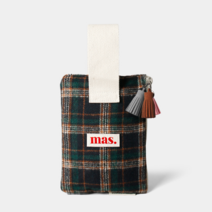 마스마룰즈 Strap pouch _ BM check 네이비 그린