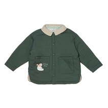 [M밍크뮤D] 22FW (GN)빅포켓패딩셔켓 퍼점퍼 자켓 (32C1532001) 출산준비물 신생아선물 배내수트 배내저고