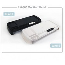 USB모니터받침대 모니터 받침 수납 USB2.0 허브 (온사이드), 블랙