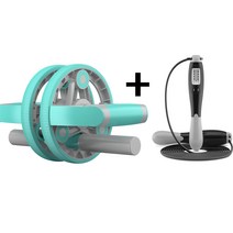 유니언 헬스케어 쭉쭉이 푸쉬업바 스트레칭 무게조절 덤벨 홈트레이닝 기구 + 스마트 줄넘기, 민트