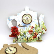주전자시계 30cm mdf 반제품 시계부속포함 M-03-120
