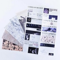 20 장 소재 종이 Scrapbooking 저널 일기 콜라주 잡지 필름 배경 장식 레트로 편지지, 05 Set 5