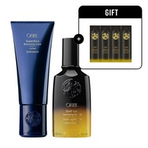 [오리베] 골드 러스트 너리싱 헤어 오일 100ml + 슈퍼샤인 모이스처라이징크림 150ml (일반/라이트 2종 택1), 골드 러스트 너리싱 헤어 오일 100ml_슈퍼샤인 모이