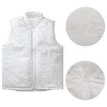HACCP 식품공장 방풍 방수 방한패딩 위생복조끼 급식실 이물질차단 저온창고, 110(3XL), 상세페이지 참조2