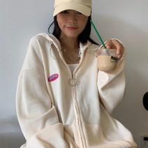 K.ONLINE SHOP여성 빅사이즈가디건 후드 얇은 츄리닝복 무지코트 트위드자켓 청자켓 가죽자켓